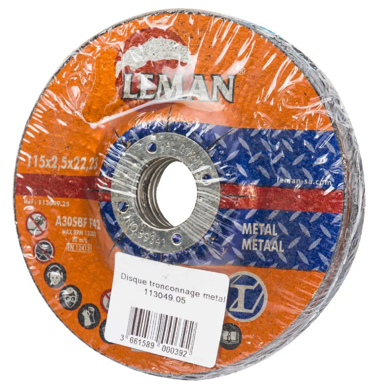 Disque fer Ø 115 mm 5 pièces