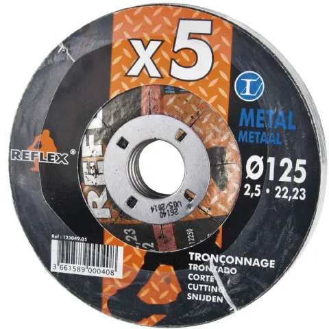 Disque fer Ø 125 mm 5 pièces