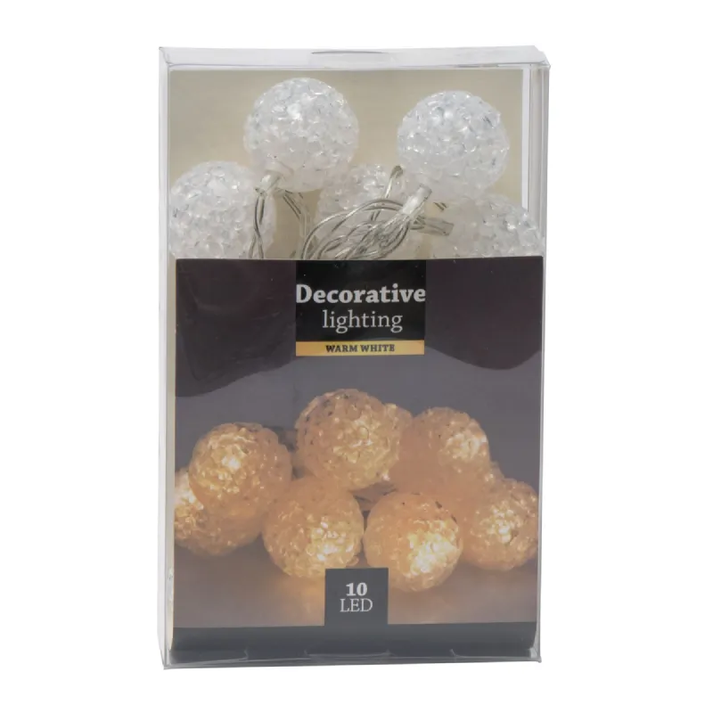 Eclairage 10 boules eva led deco ø25mm