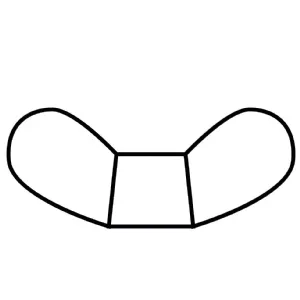 Écrou à oreilles zingué Vissal