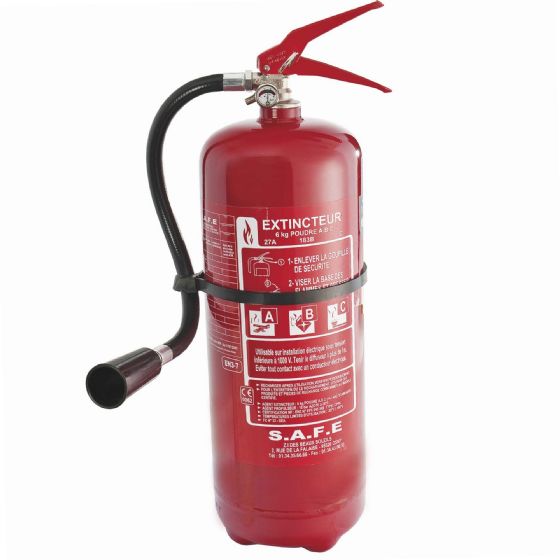 EXTINCTEUR À POUDRE 6KG – ABC PRESSION PERMANENTE DP 6
