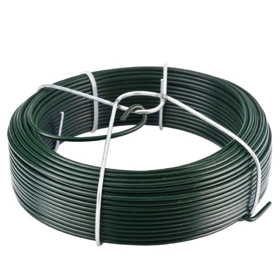 Fil De Fer Plastifié Vert 2.7mm - 100m Pour Jardin, Bricolage Ou Fixations (Corderie Italiane)
