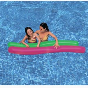 2 Frites De Piscine Gonflables MUYAPAY 105cm | Nouilles Natation Rouge Et Bleu - Enfants Et Adultes