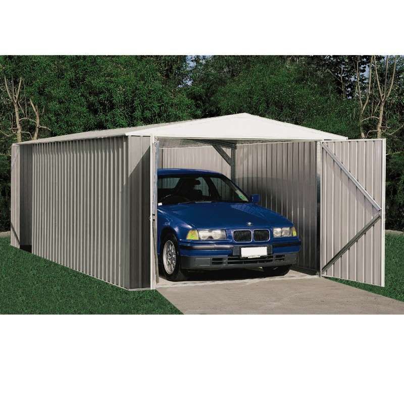 Garage métal galvanisé 17,9 m²