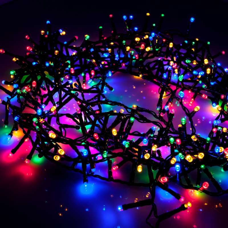 Guirlande Lumineuse Arbre Noel, 16 Branche/ 400 LED Lumiere Décorer Arbre  Noel, 8 Maquette Etanche effet