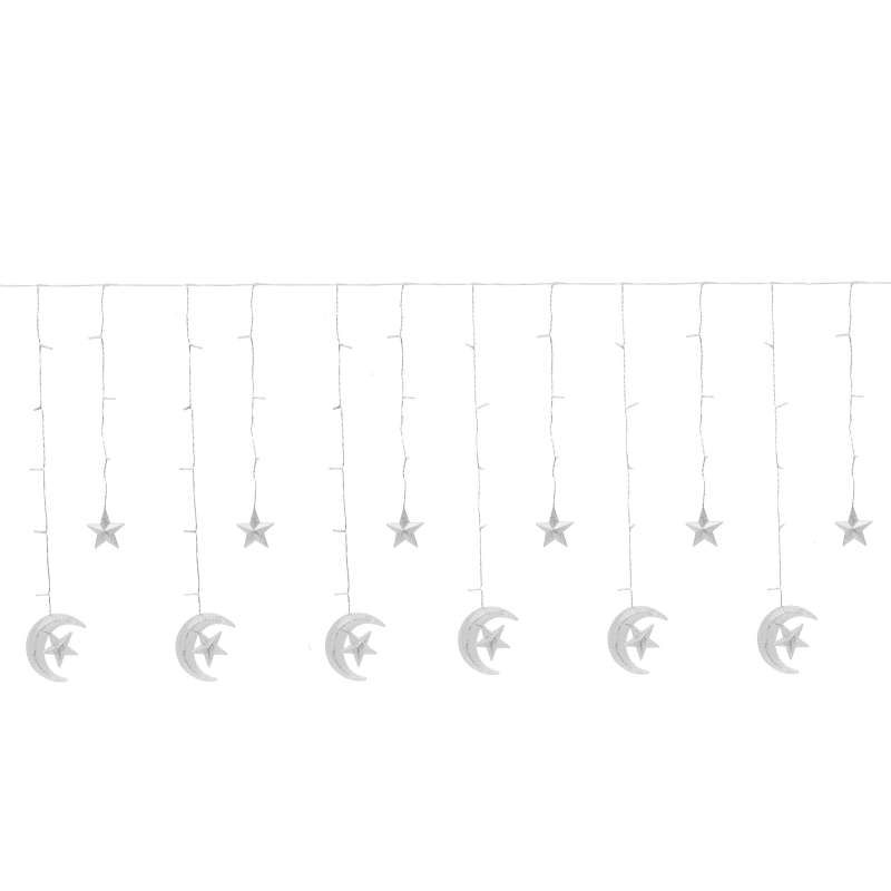 Guirlande lumineuse électrique lunes 2,5 mètres 138 LED