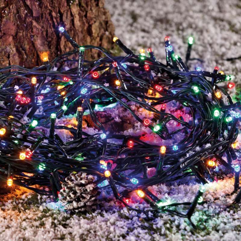 Guirlande lumineuse à piles de 80 led multicolor pour éclairage