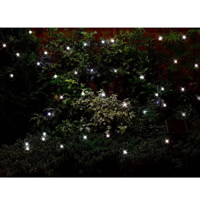 Guirlande solaire 7 m blanches 50 leds
