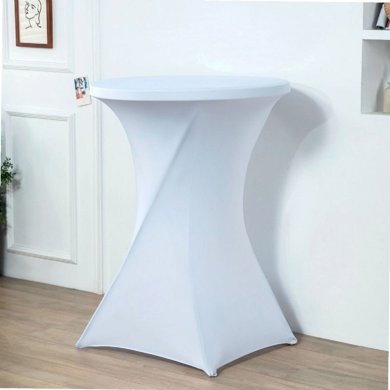 Housse blanche pour table rectangulaire CONGRES 183cm