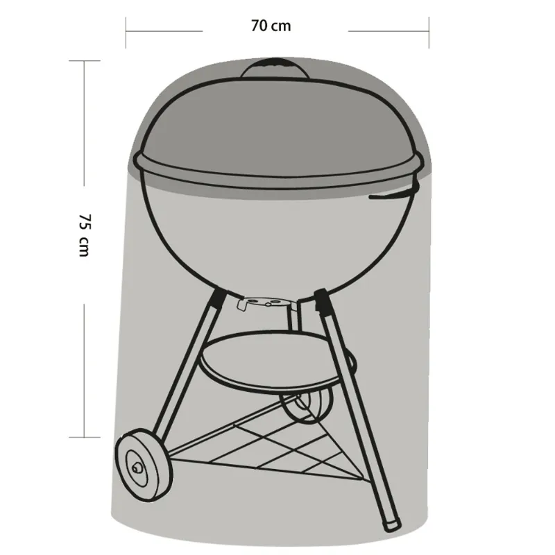  Housse pour barbecue et plancha (Ø70x75cm) Werkapro