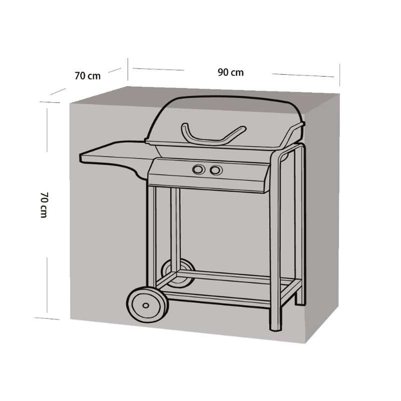 Housse pour barbecue et plancha(90x70x70cm) WERKA PRO