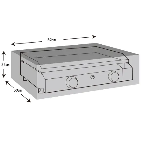 Housse de protection pour plancha à gaz (52x50x22cm) Werkapro