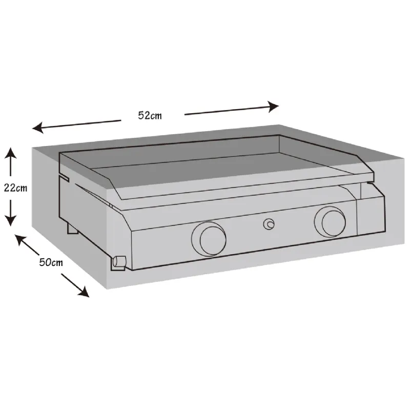 Housse de protection pour plancha à gaz (52x50x22cm) Werkapro