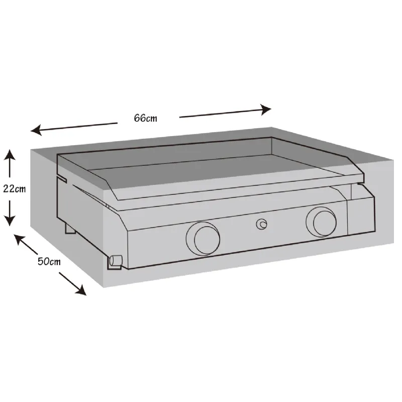 Housse de protection pour plancha à gaz (66x50x22cm) Werkapro