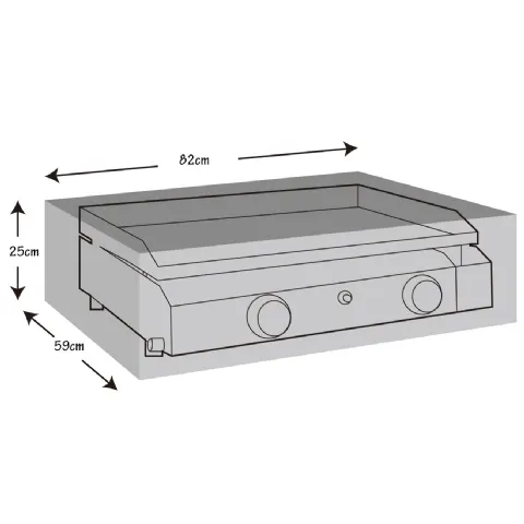 Housse de protection pour plancha à gaz (82x59x25cm) Werkapro