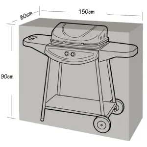 Housse de protection pour barbecue et plancha (150x80x90cm) Werkapro