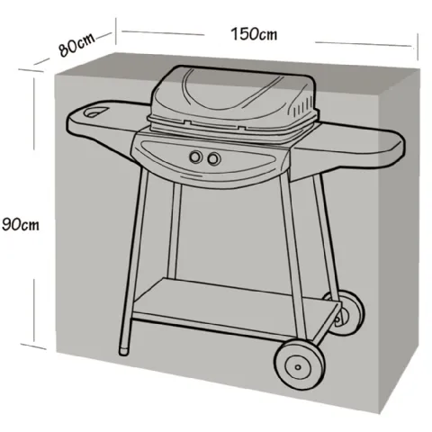 Housse de protection pour barbecue et plancha (150x80x90cm) Werkapro