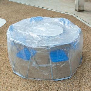 Housse de protection pour table ronde ( 200 x 80 cm ) - Provence Outillage