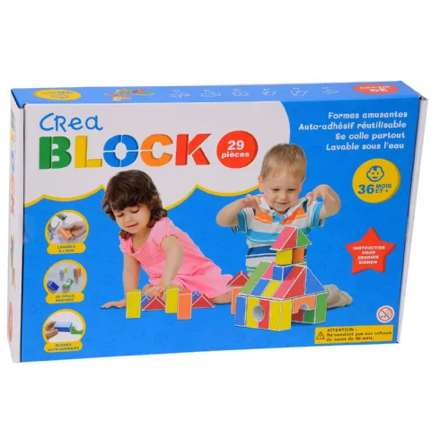 Jeu de construction éducatif Créa Block 29 pièces
