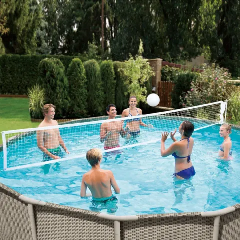 Jeux de piscine : matelas, jouet gonflable et ballon