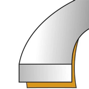 Joint adhésif PVC marron, profil 'I' 6M