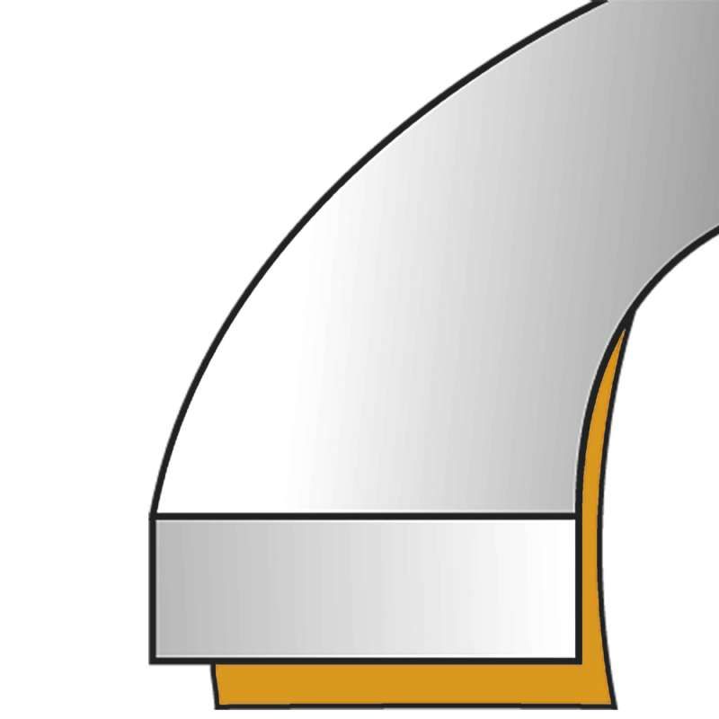 Joint adhésif PVC marron, profil 'I' 6M