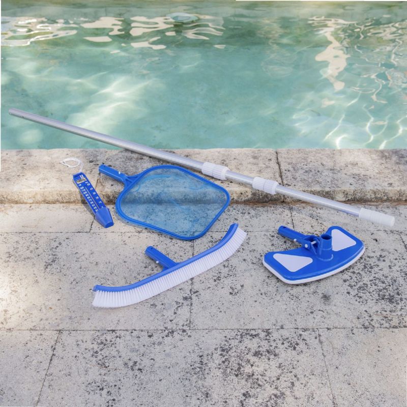 PW TOOLS Skimmer Mural Automatique Pour Piscine Hors Sol - Nettoyeur Surface Portatif Écumoire Débris Feuilles