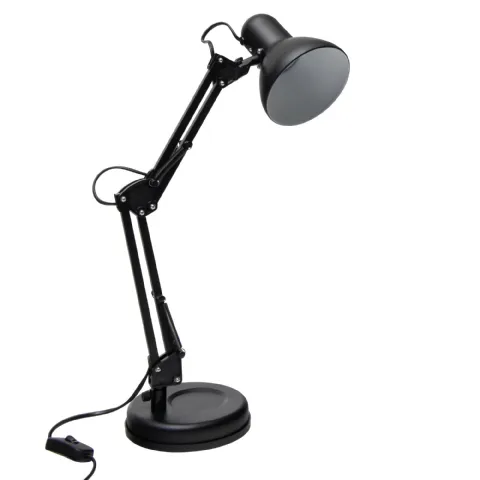 Lampe de bureau flexible noire