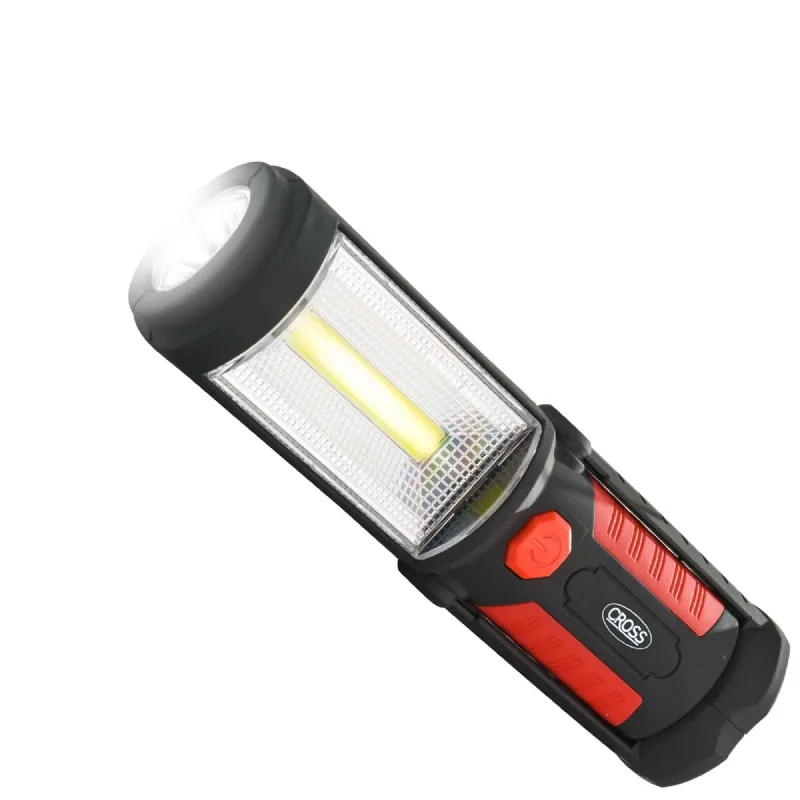 Lampe torche aimantée à 2 led 3 W plus 0,5 W