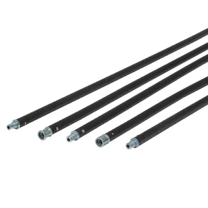 Lot de ramoneur 7m + 1 hérisson acier 250mm Werkapro