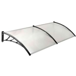 Marquise polycarbonate + support 90x300cm