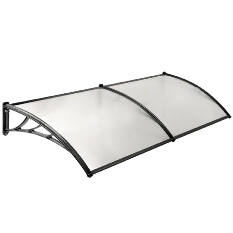 Marquise en polycarbonate 2 panneaux Werkapro 