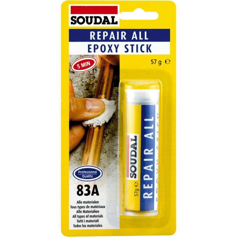 Mastic stick epoxy Soudal - Provence Outillage