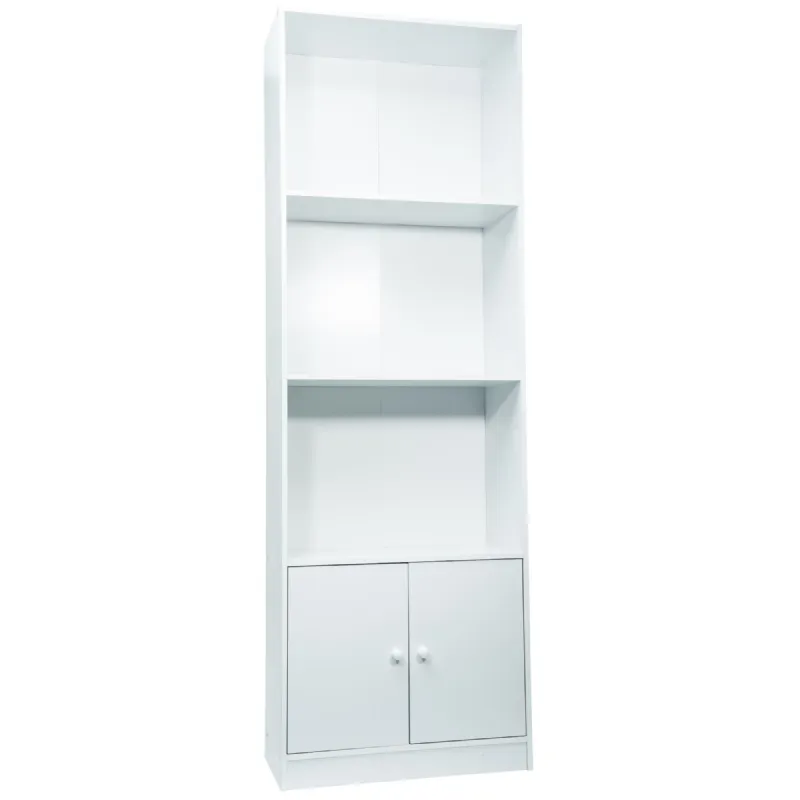 Meuble de rangement blanc 3 niches 2 portes Werkapro
