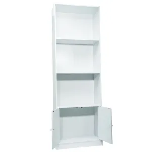 Meuble de rangement blanc 3 niches 2 portes Werkapro