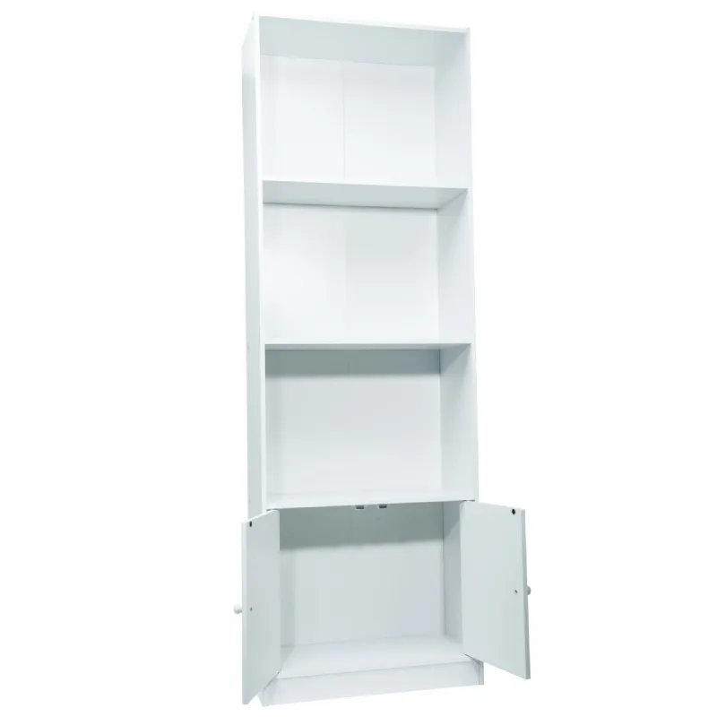 Meuble de rangement blanc 3 niches 2 portes Werkapro