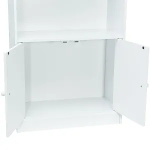 Meuble de rangement blanc 3 niches 2 portes Werkapro
