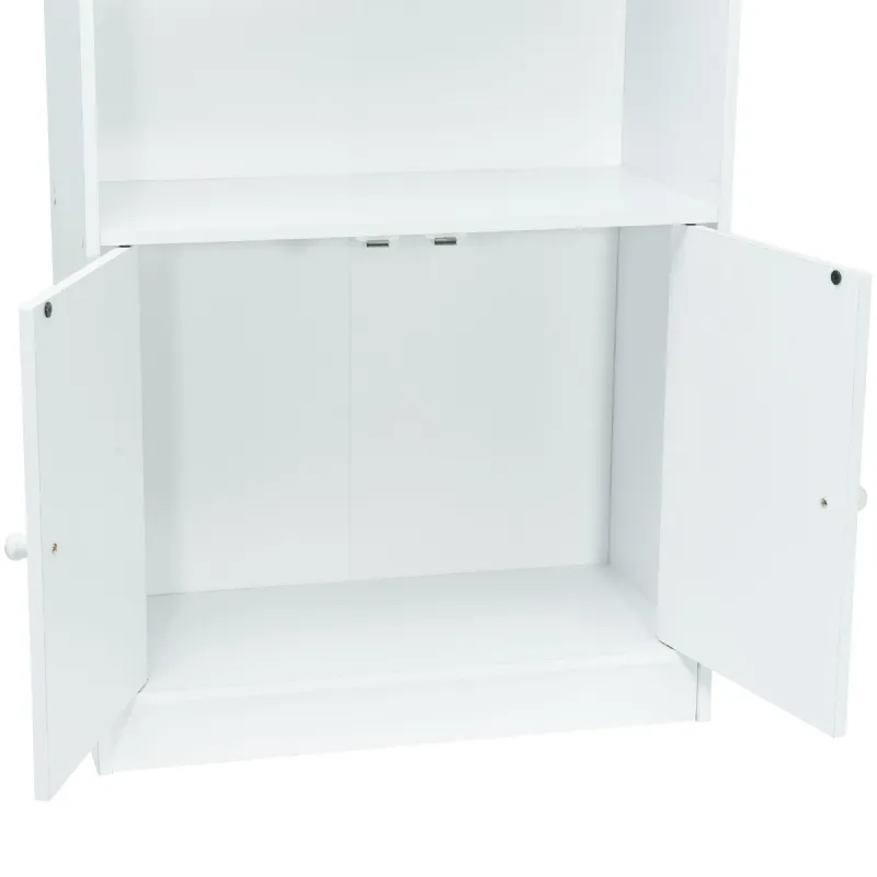 Meuble de rangement blanc 3 niches 2 portes Werkapro