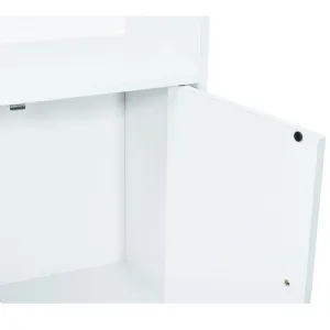 Meuble de rangement blanc 3 niches 2 portes Werkapro