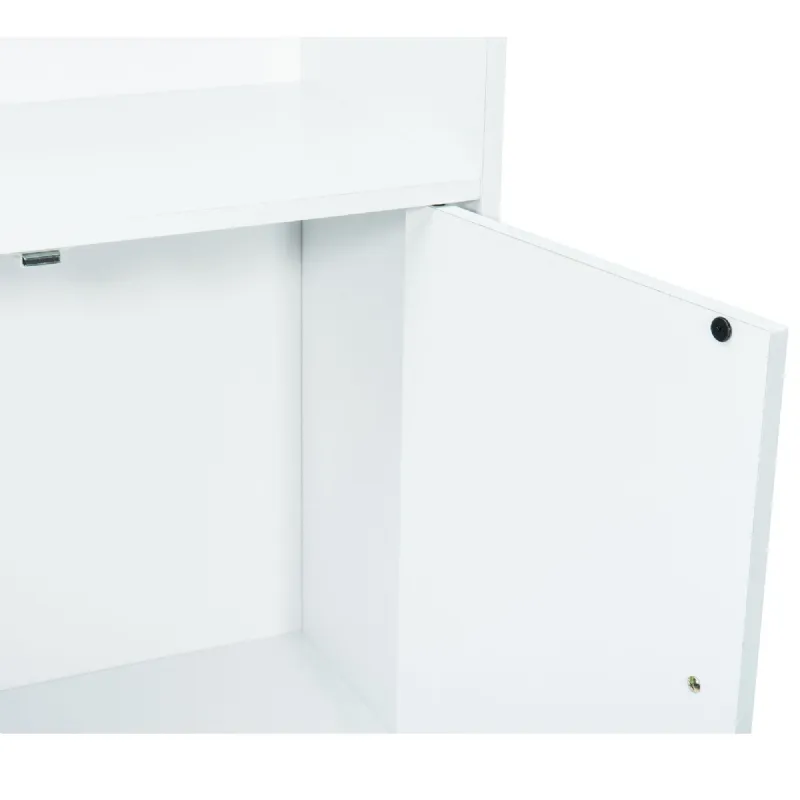 Meuble de rangement blanc 3 niches 2 portes Werkapro