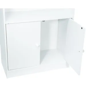 Meuble de rangement blanc 3 niches 2 portes Werkapro