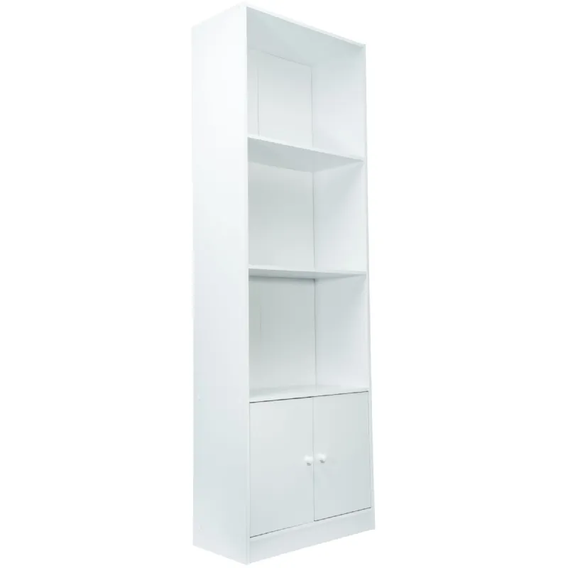 Meuble de rangement blanc 3 niches 2 portes Werkapro