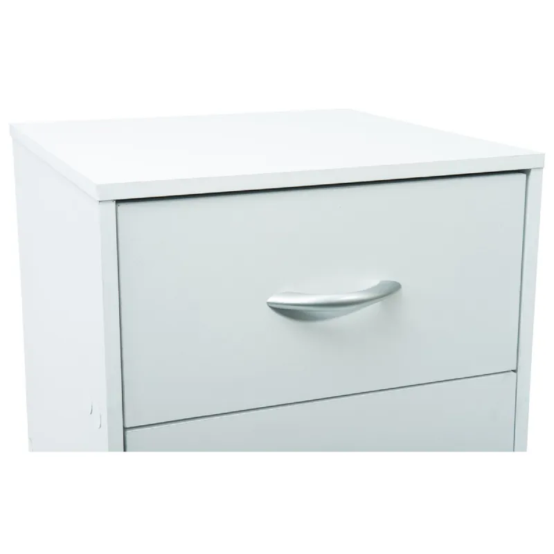 Meuble blanc 4 tiroirs sur roulettes Werkapro