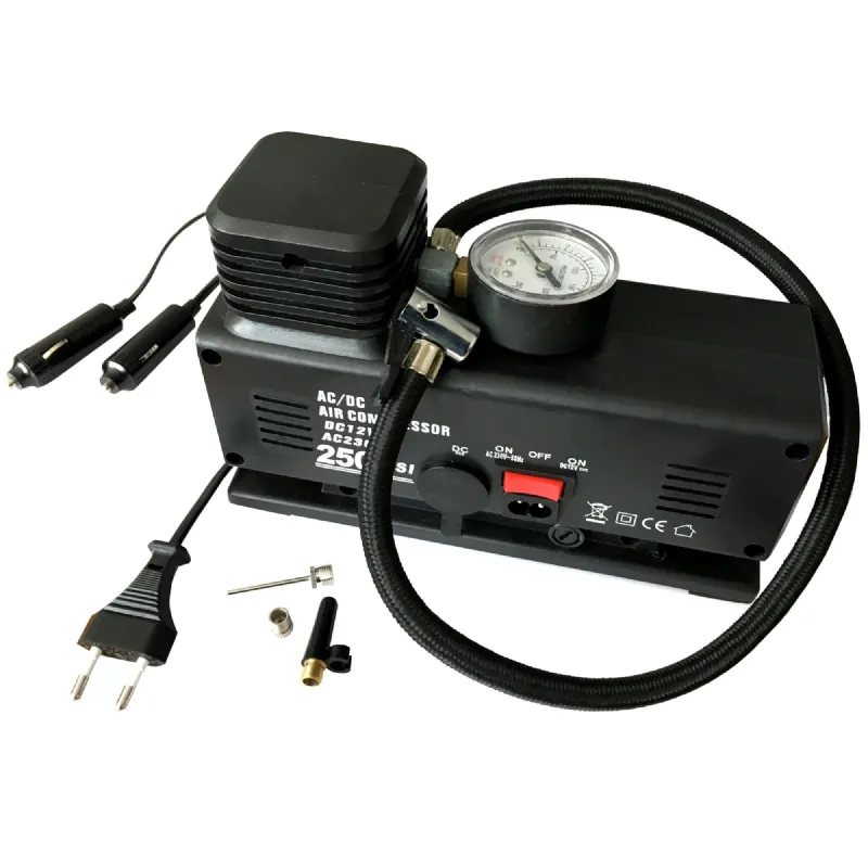Compresseur 12-230v  17bars avec manomètre