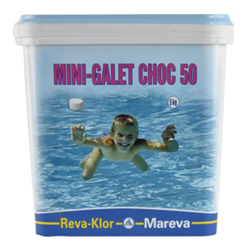 Mini galet Chlore choc 5Kg Mareva 