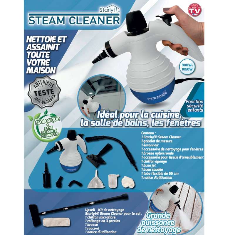 Nettoyeur vapeur Steam Cleaner 1050w