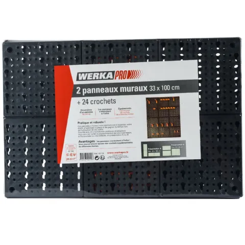2 panneaux muraux pour outils (pinces, tournevis etc ...)