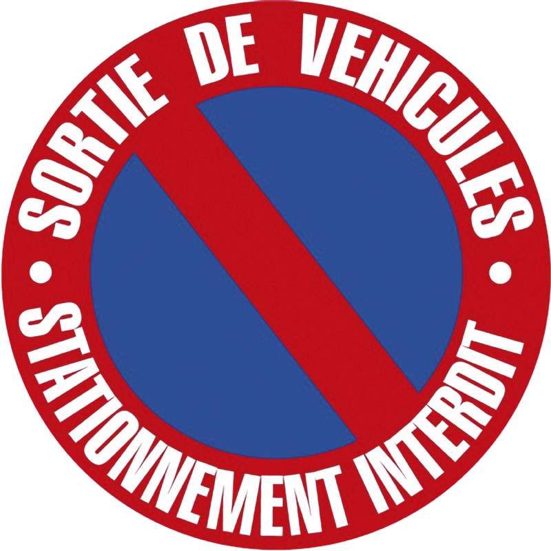 Panneau de signalisation stationnement interdit portail - Provence