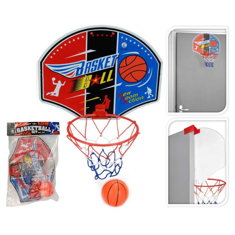 Mini panier de basket avec tableau et balle