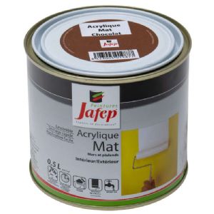 Peinture acrylique mate chocolat Jafep (0,5L)